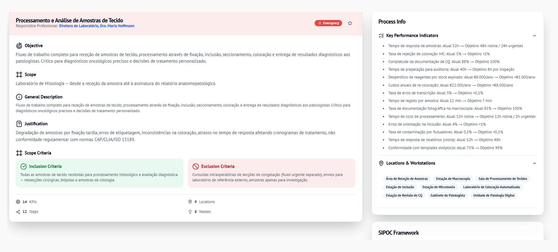 Screenshot — wizard de análise no desktop